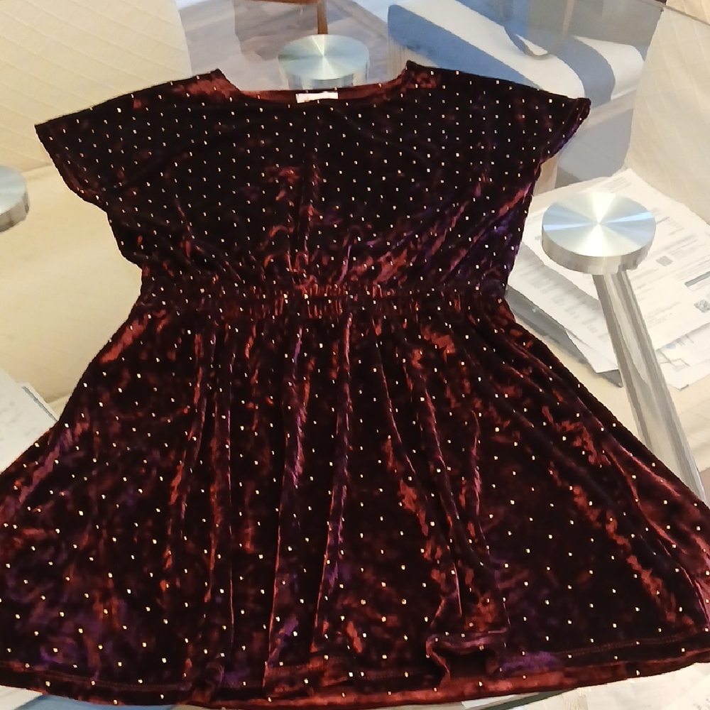Ella Moss Purple and Gold Embellished Sundress